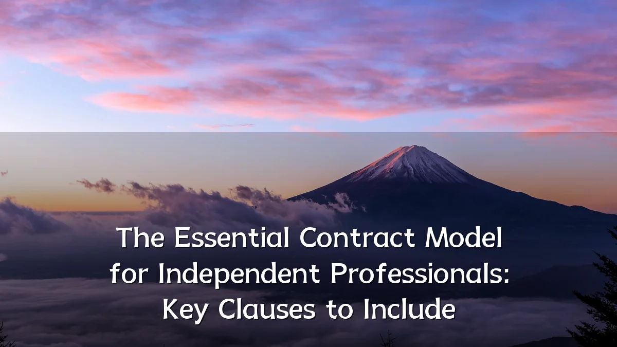The Essential Contract Model for Independent Professionals: Key Clauses to Include