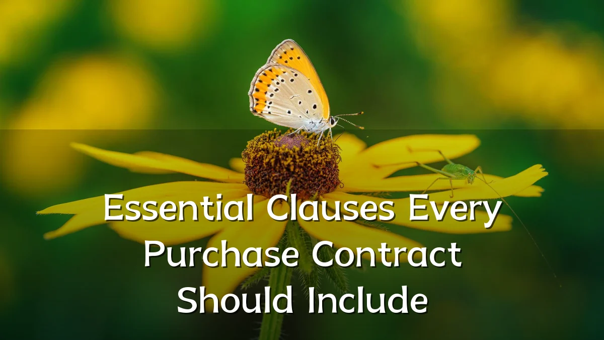 Essential Clauses Every Purchase Contract Should Include