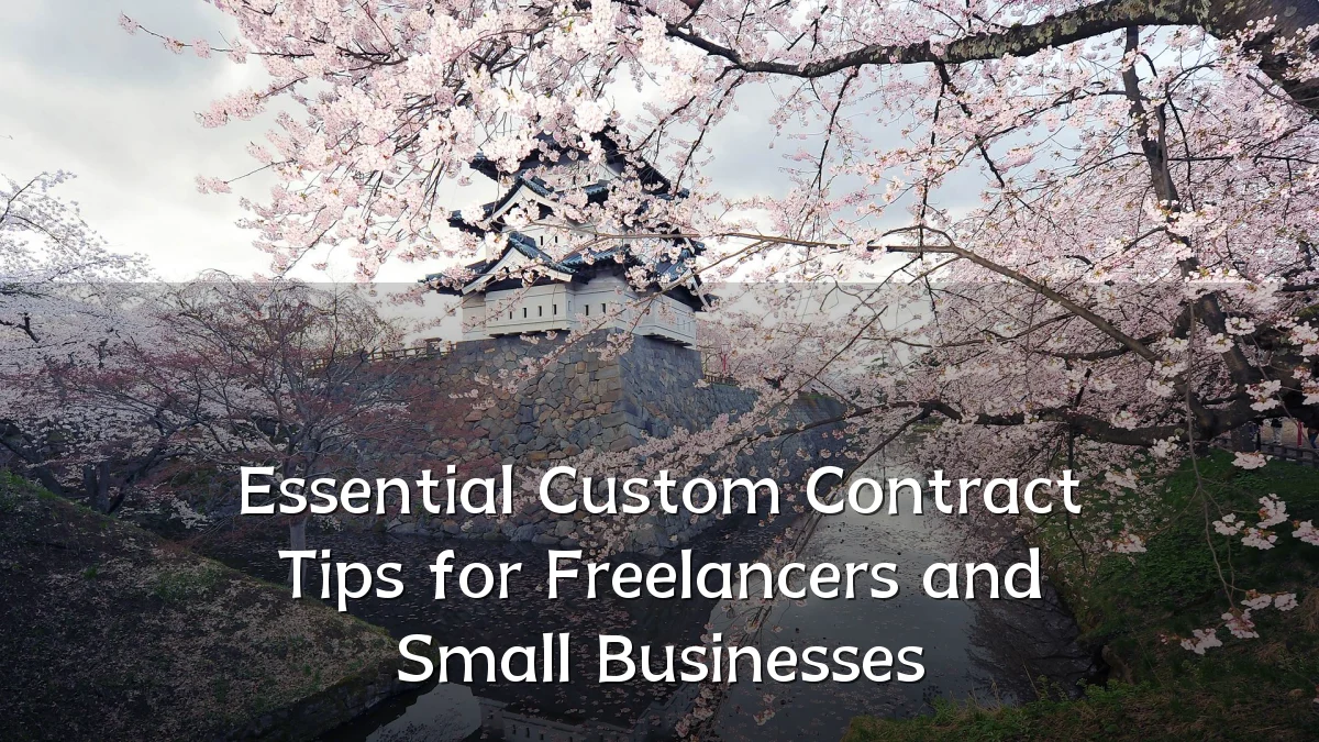 Essential Custom Contract Tips for Freelancers and Small Businesses