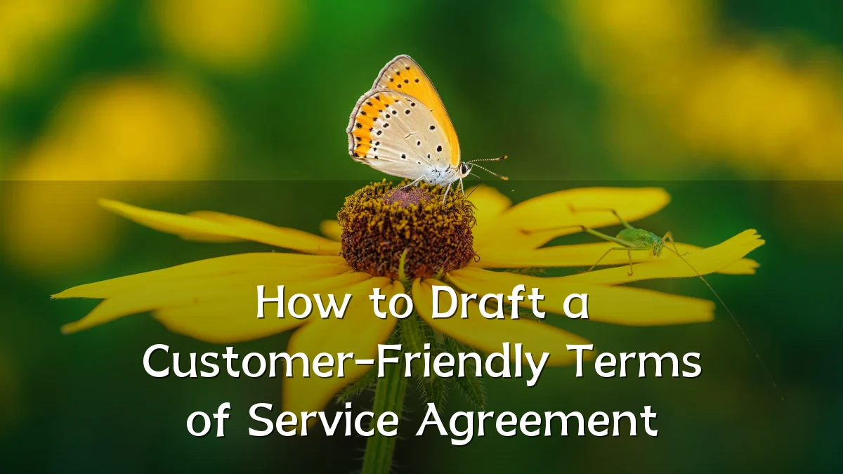 How to Draft a Customer-Friendly Terms of Service Agreement
