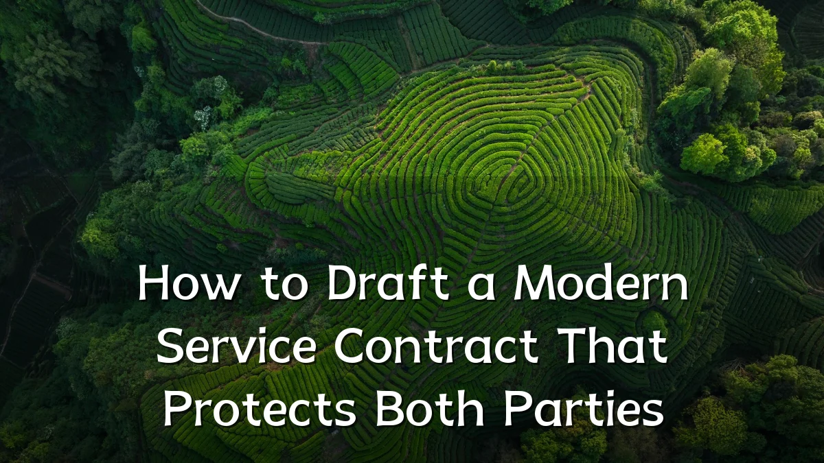 How to Draft a Modern Service Contract That Protects Both Parties