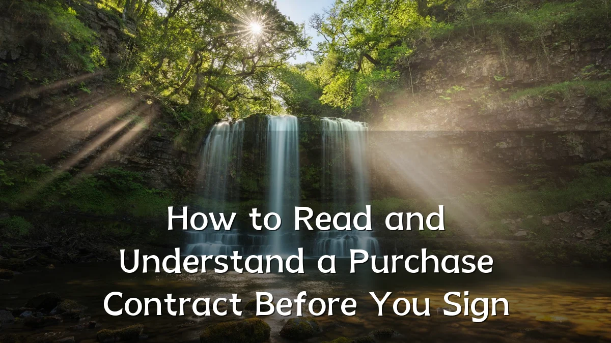 How to Read and Understand a Purchase Contract Before You Sign