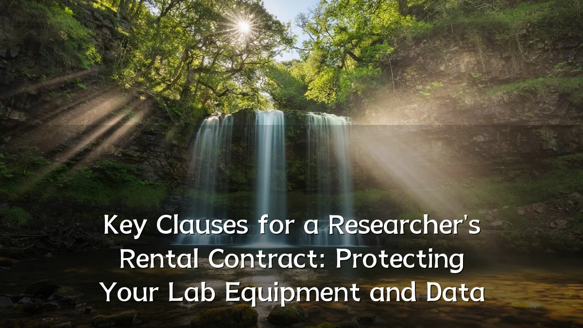 Key Clauses for a Researcher's Rental Contract: Protecting Your Lab Equipment and Data