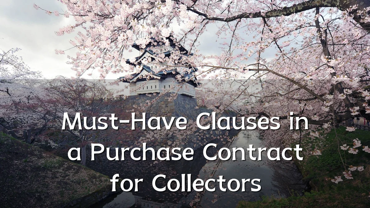 Must-Have Clauses in a Purchase Contract for Collectors
