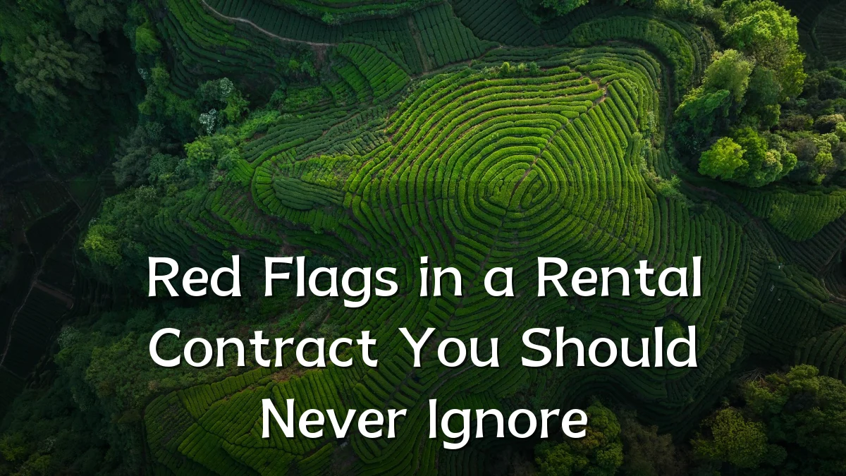 Red Flags in a Rental Contract You Should Never Ignore