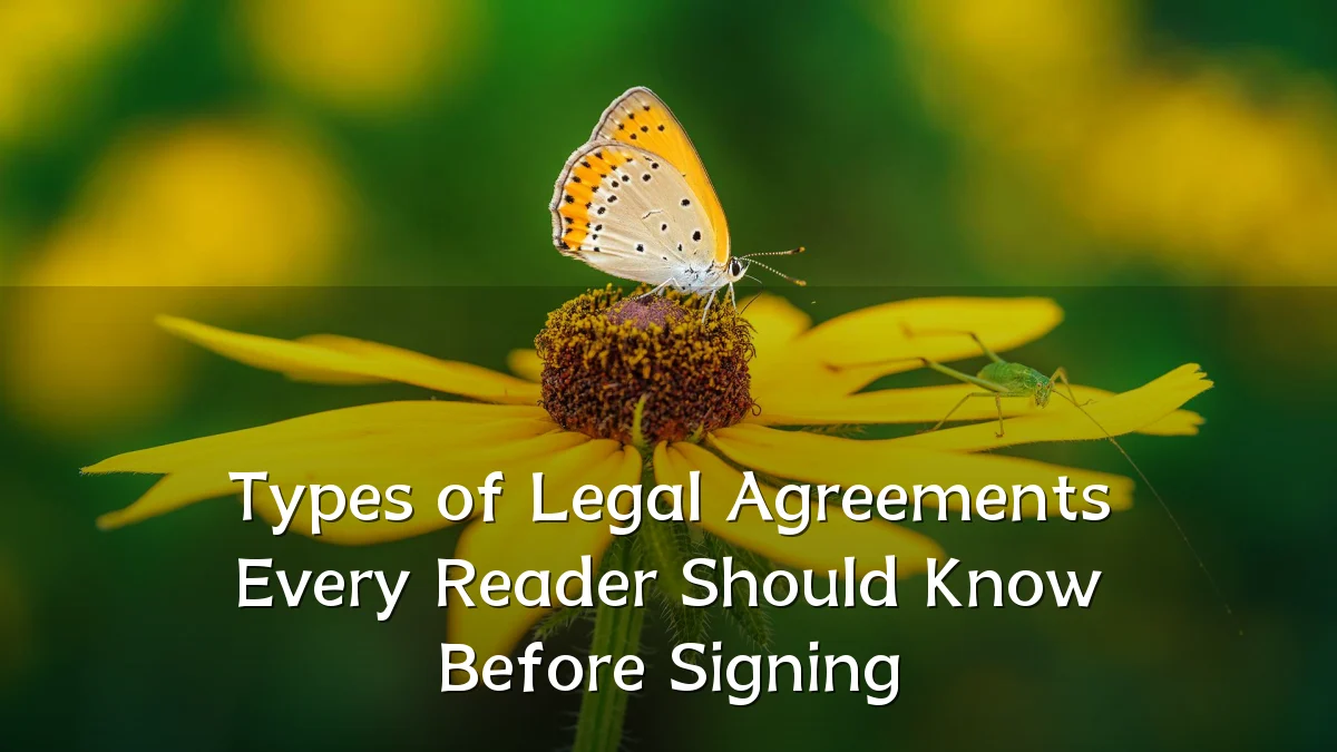 Types of Legal Agreements Every Reader Should Know Before Signing