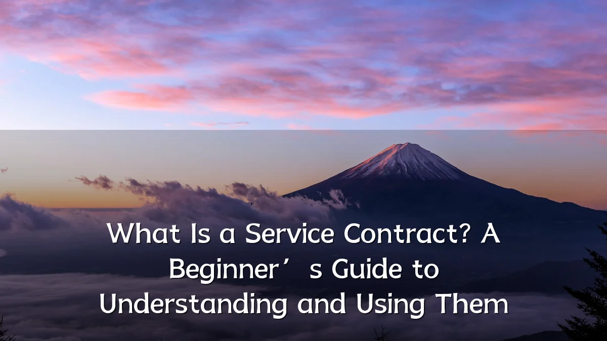 What Is a Service Contract? A Beginner’s Guide to Understanding and Using Them
