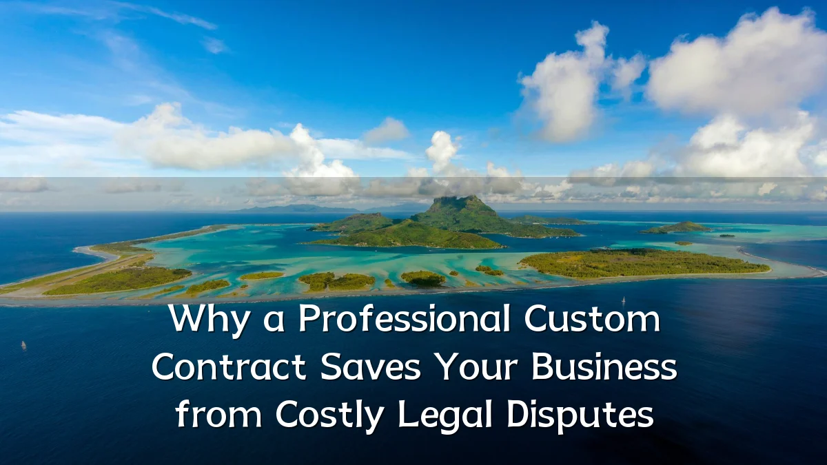 Why a Professional Custom Contract Saves Your Business from Costly Legal Disputes