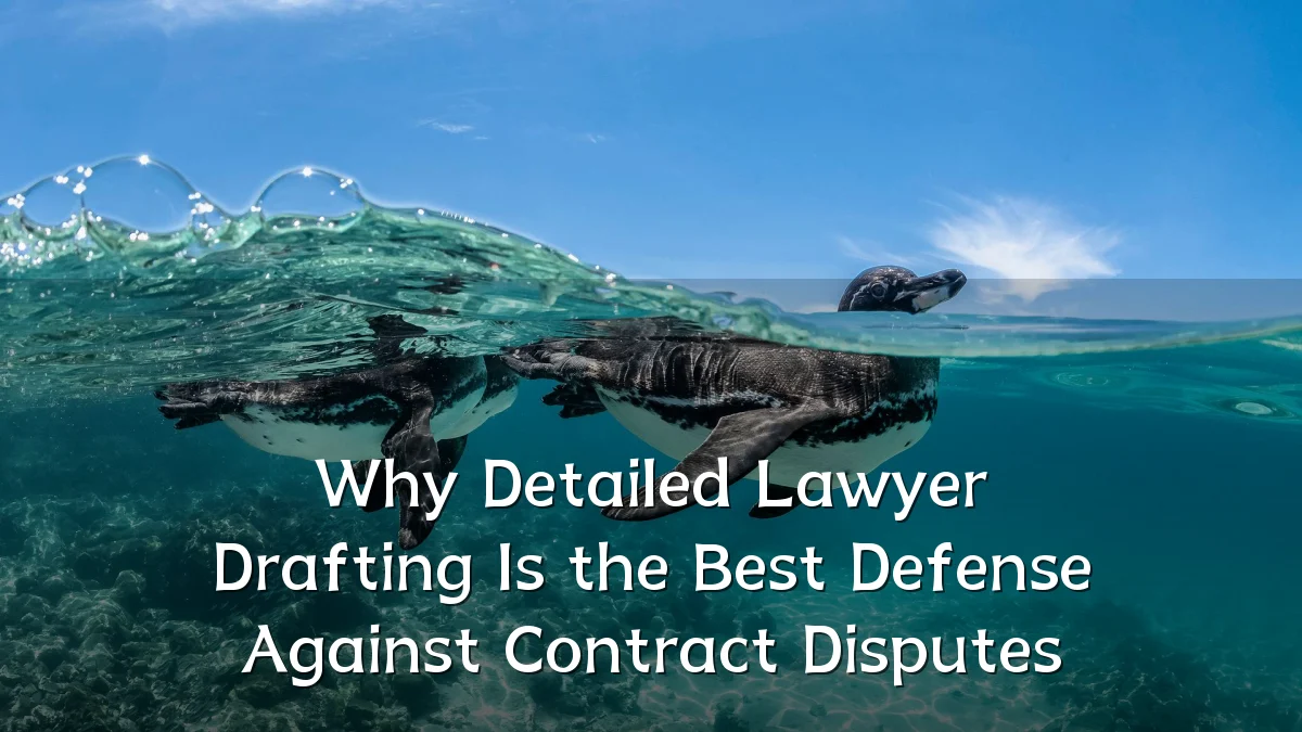 Why Detailed Lawyer Drafting Is the Best Defense Against Contract Disputes