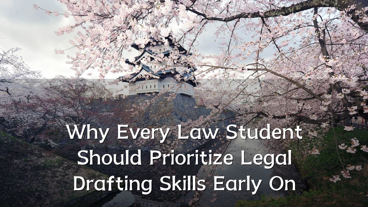 Why Every Law Student Should Prioritize Legal Drafting Skills Early On