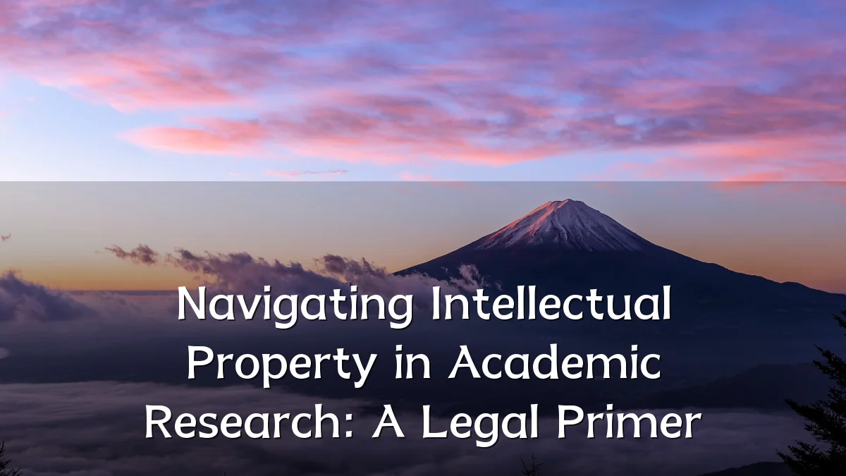 Navigating Intellectual Property in Academic Research: A Legal Primer