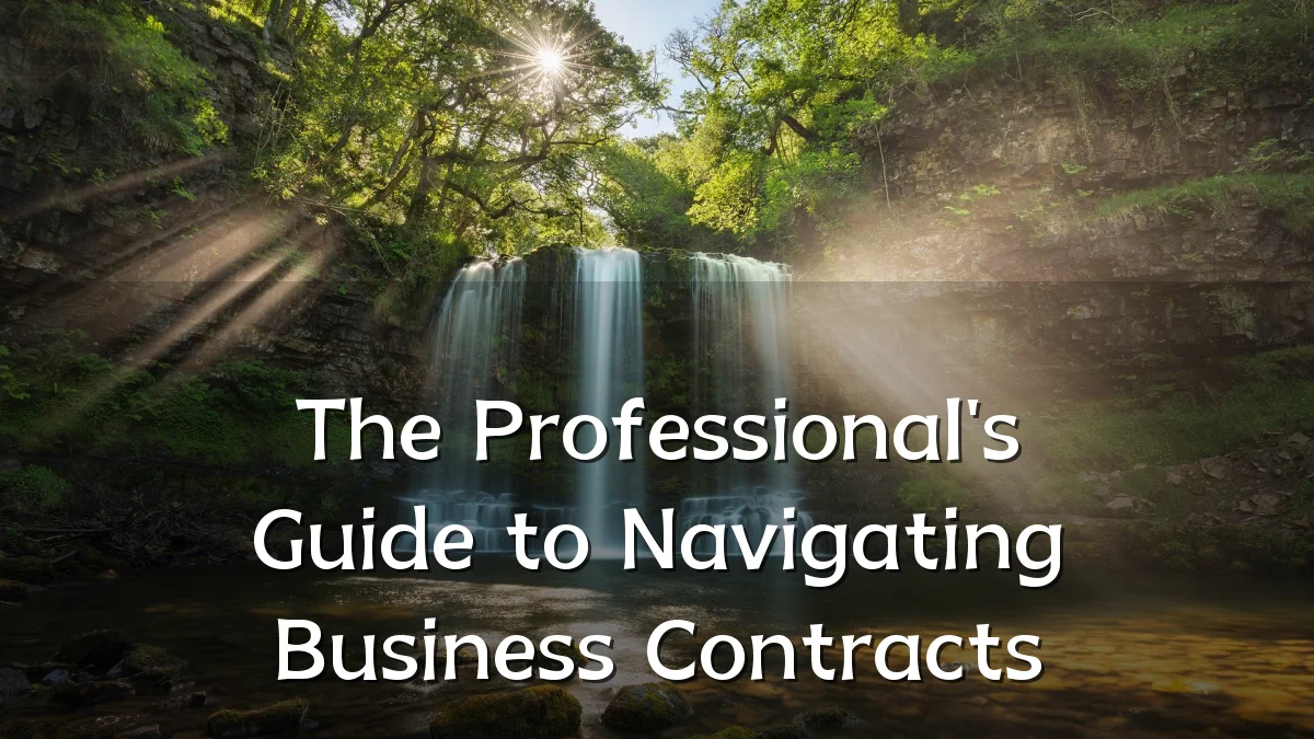The Professional's Guide to Navigating Business Contracts