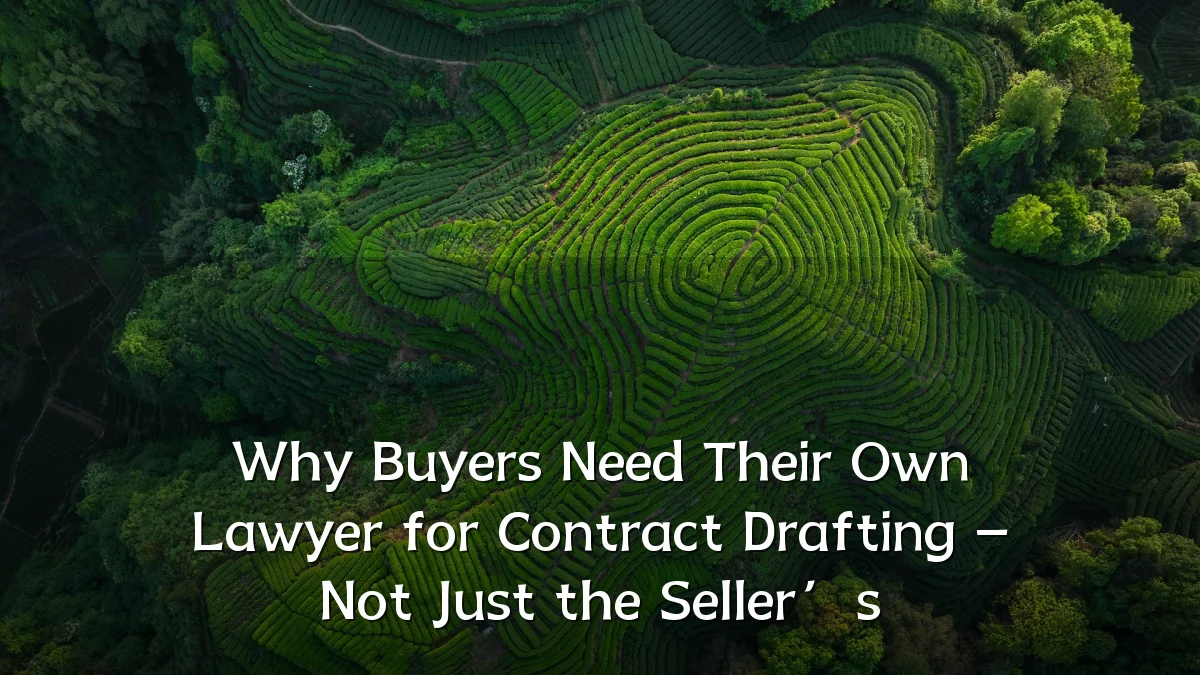 Why Buyers Need Their Own Lawyer for Contract Drafting – Not Just the Seller’s